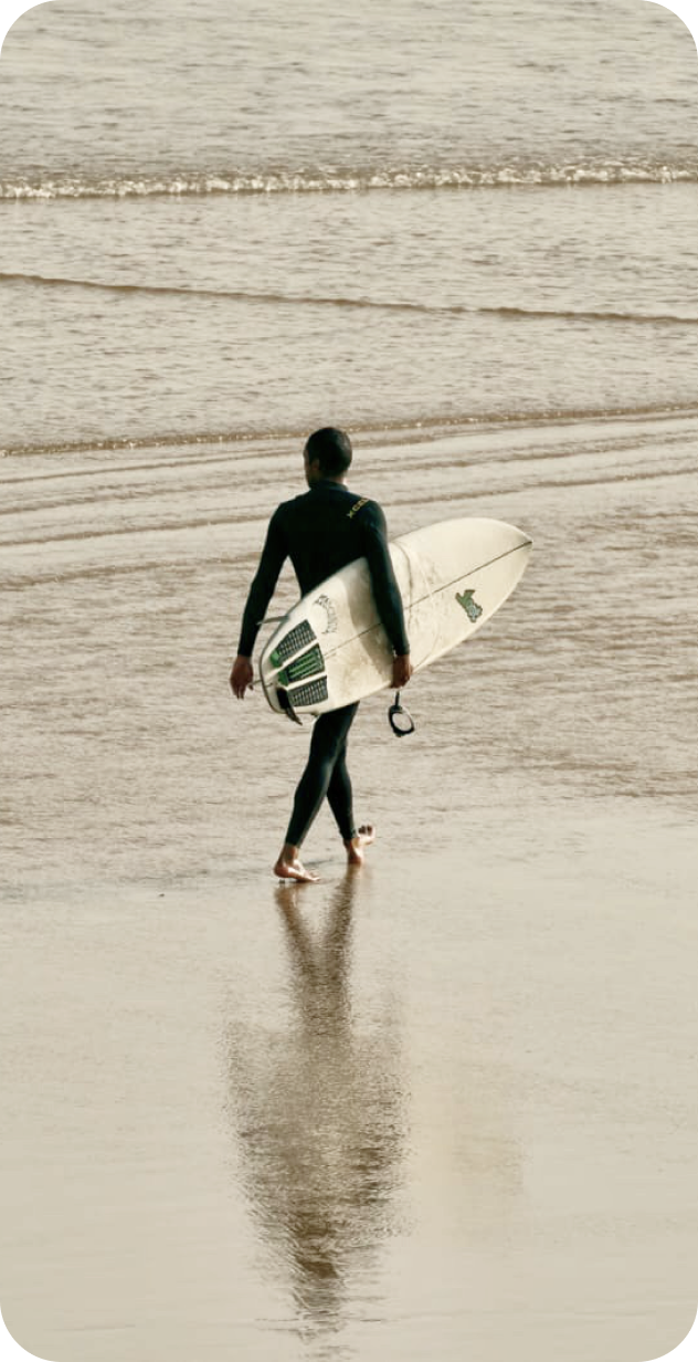 Surfeur à Tamraght