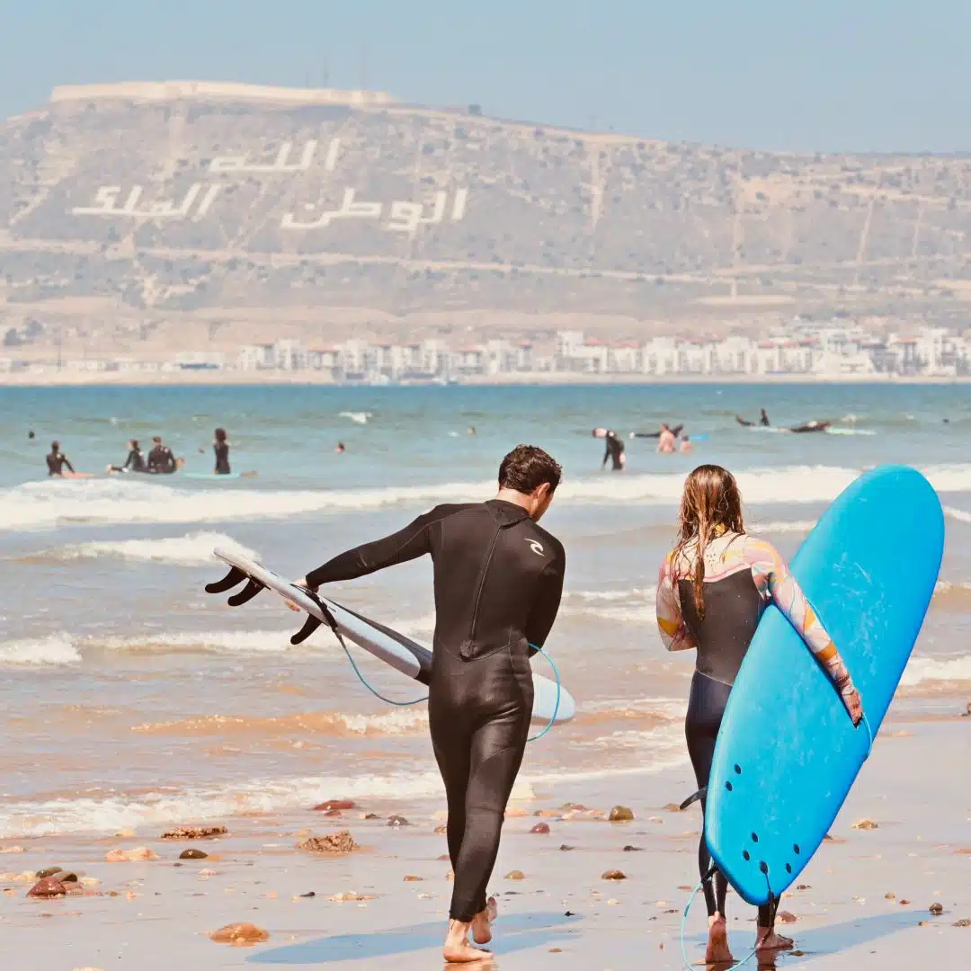 This is how we spend a day in Tamraght 🌊 Surf sessions, ocean views, good vibes, and delicious…